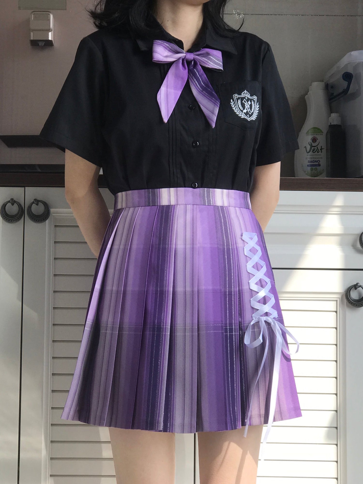 Little Enchantress Silver Tinsel JK Uniform Skirts-ntbhshop