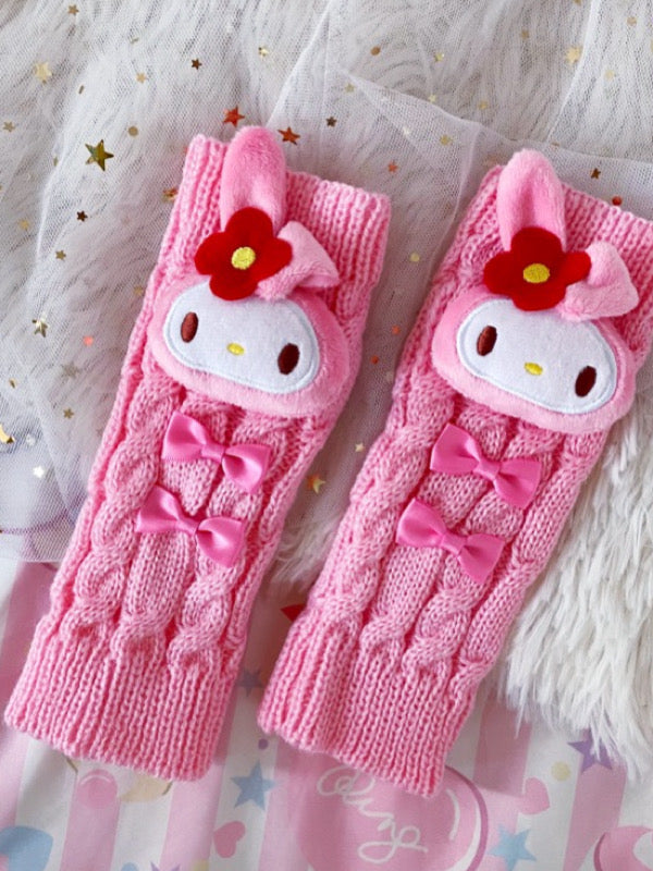 Kuromi & Friends Knit Arm Warmers-ntbhshop