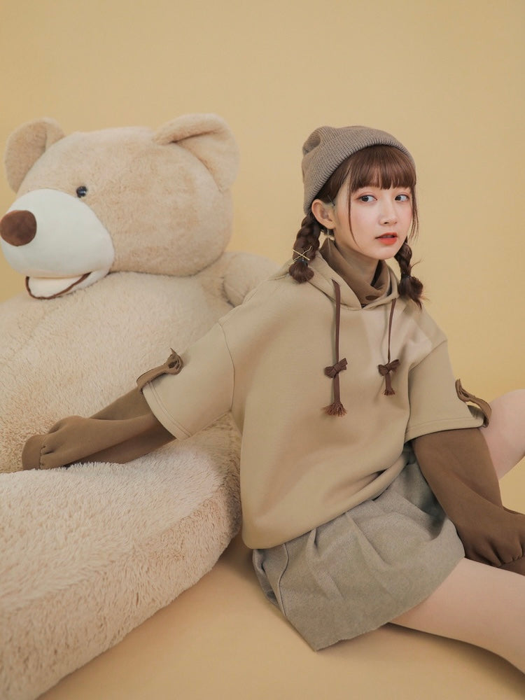 Brown Bear Hoodie with Bum Bag-ntbhshop