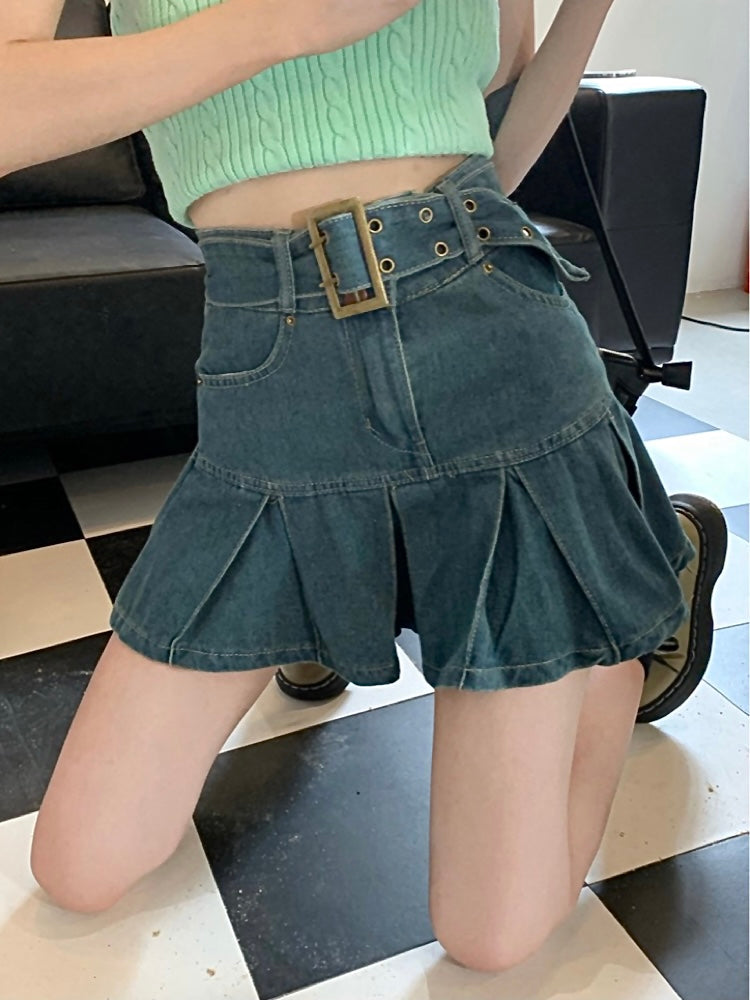Y2K Club Denim Skirts-ntbhshop