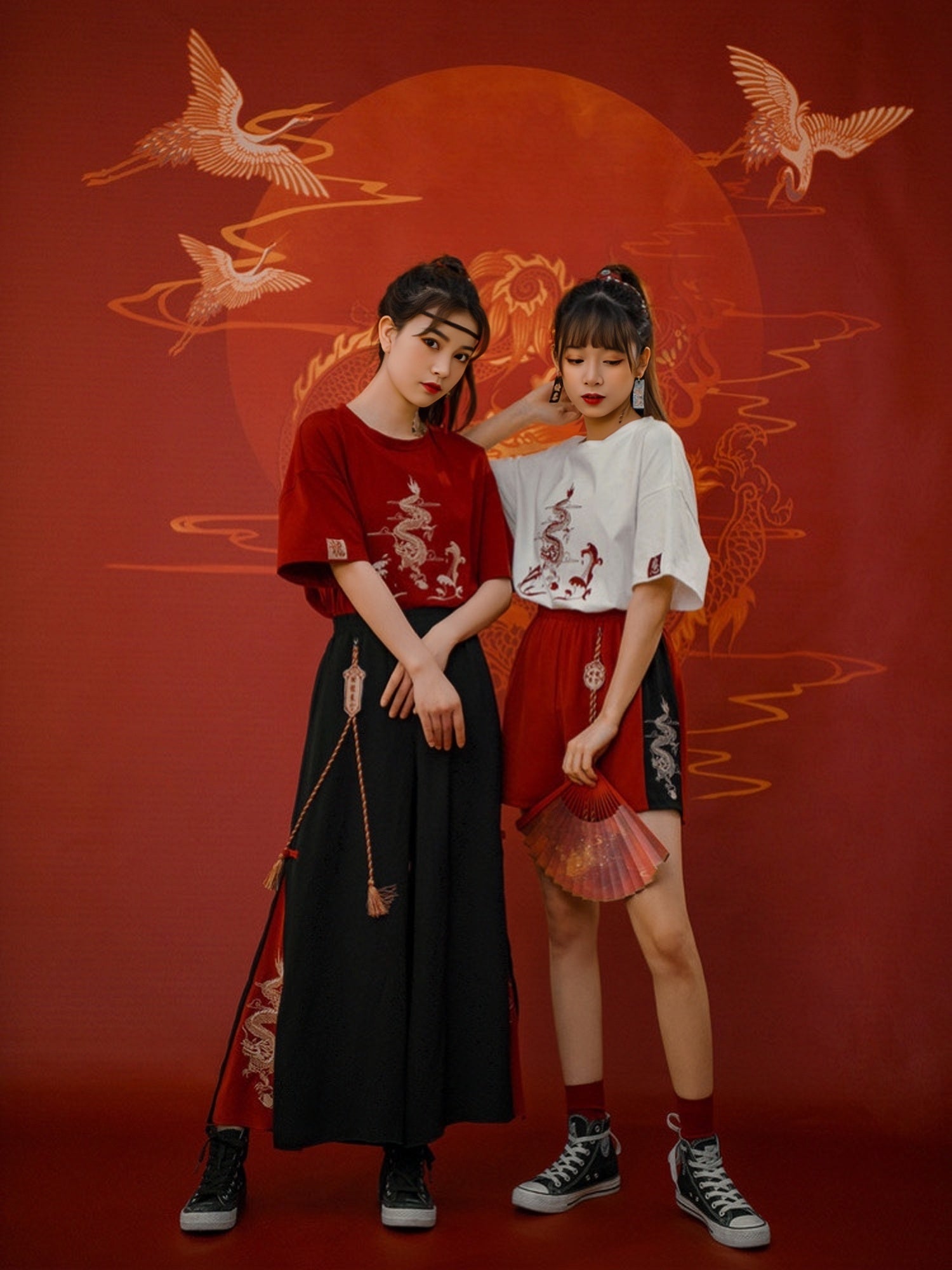 Golden Dragon Chinese Unisex Tees-ntbhshop