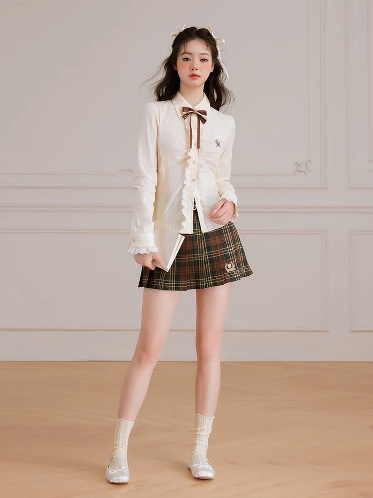 Chic Parisian Shirt & Bow Tie-ntbhshop