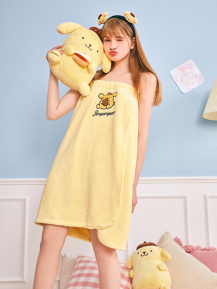 My Melody Cinnamoroll Pompompurin Pochacco Bath Wrap & Hair Towel Sets-ntbhshop