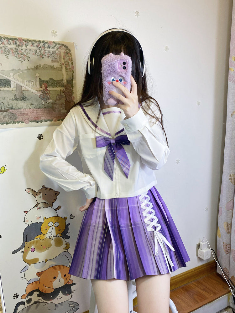 Little Demon Fairy Silver Tinsel JK Uniform Skirts-ntbhshop