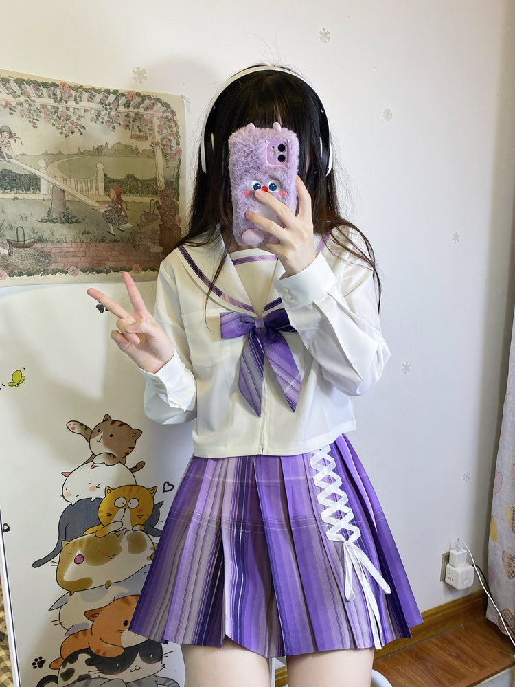 Little Demon Fairy Silver Tinsel JK Uniform Skirts-ntbhshop