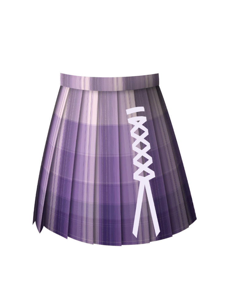 Little Demon Fairy Silver Tinsel JK Uniform Skirts-ntbhshop