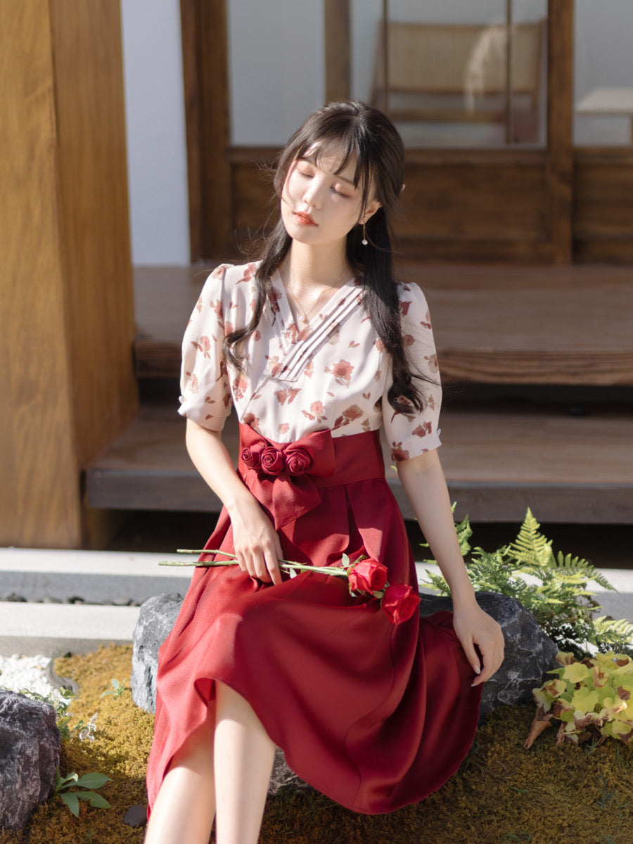 Rosehill Red Dress-ntbhshop