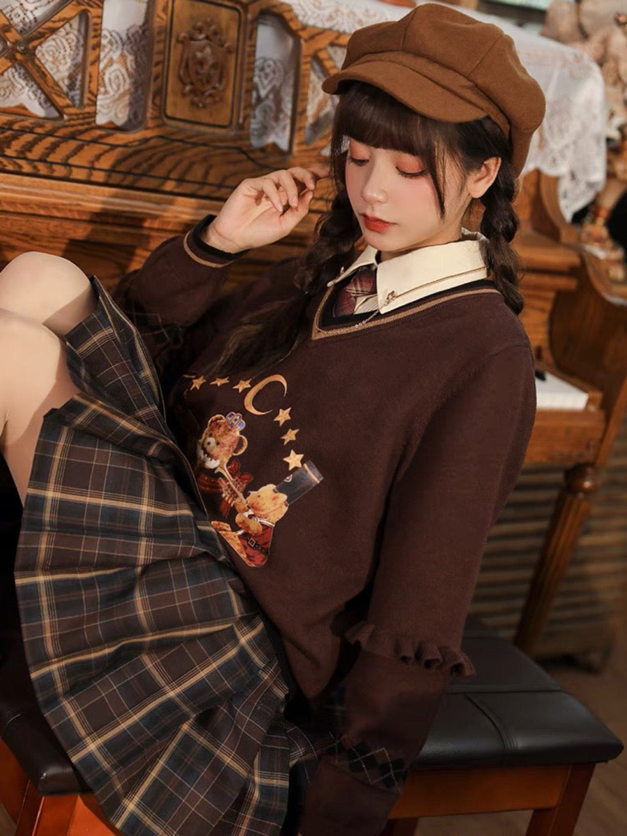 Royal Bear JK Uniform Skirts-Sets-ntbhshop