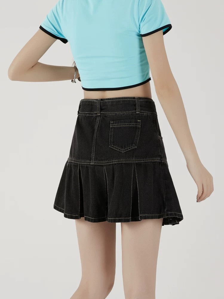 Y2K Club Denim Skirts-ntbhshop