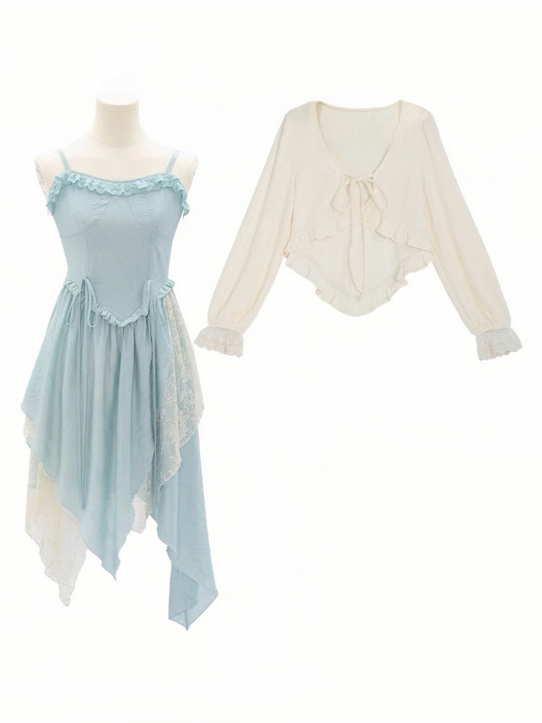 Blue Haze Romance Outerwear & Dress-ntbhshop