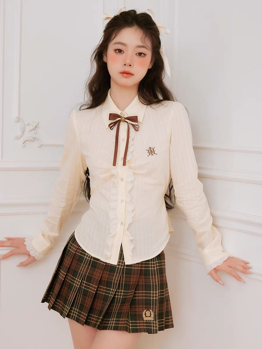 Chic Parisian Shirt & Bow Tie-ntbhshop