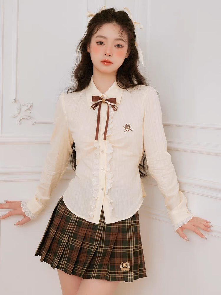 Chic Parisian Shirt & Bow Tie-ntbhshop