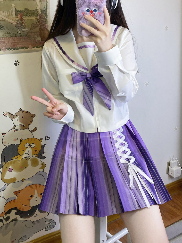 Little Demon Fairy Silver Tinsel JK Uniform Skirts-ntbhshop