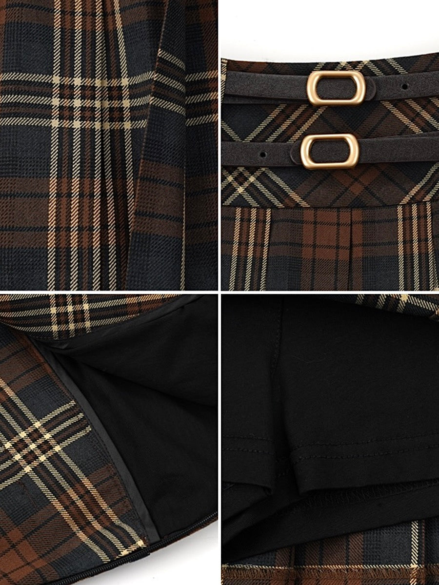 Chic Parisian Pleated Skirt-ntbhshop