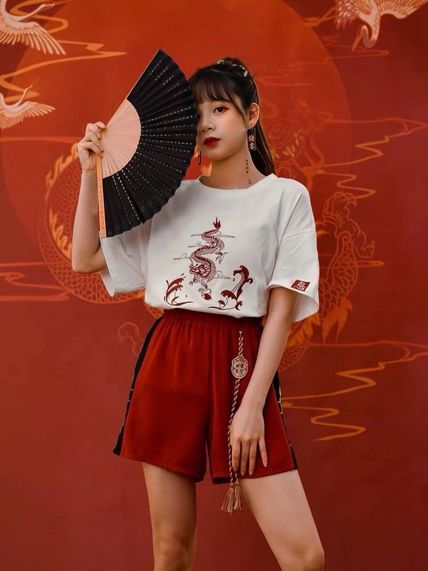 Golden Dragon Chinese Unisex Tees-ntbhshop