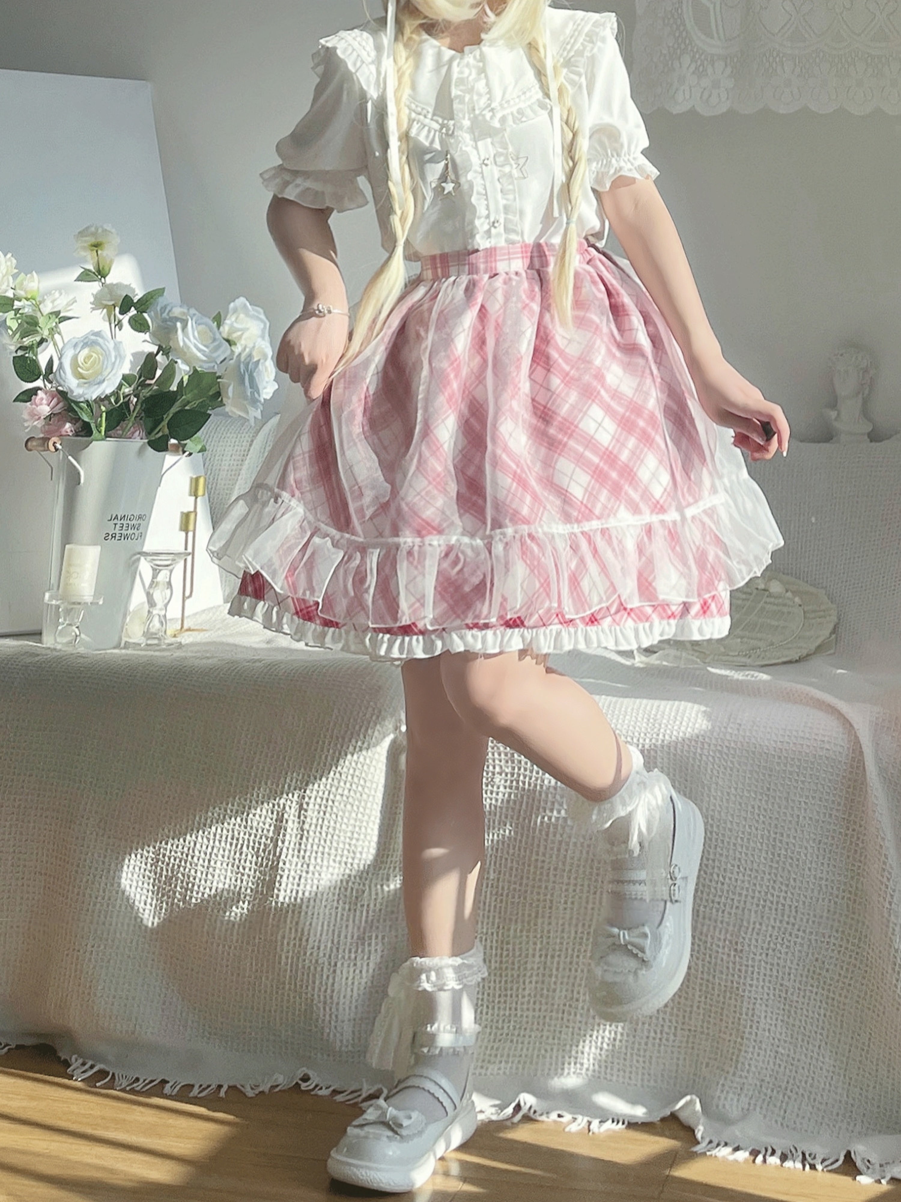 Ram and Rem Double Layer Tulle Skirts-ntbhshop
