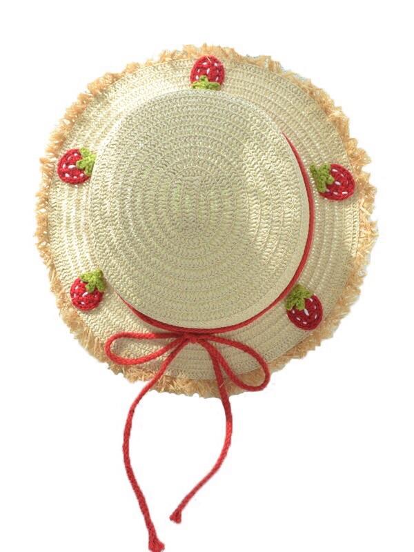 Machiko Summer Strawberry Straw Hat-ntbhshop