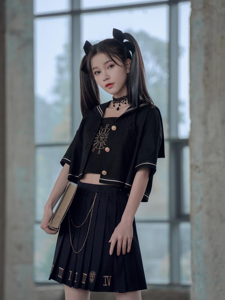 Planetary Hours Sailor Blouse, Camisole & Skirt-ntbhshop