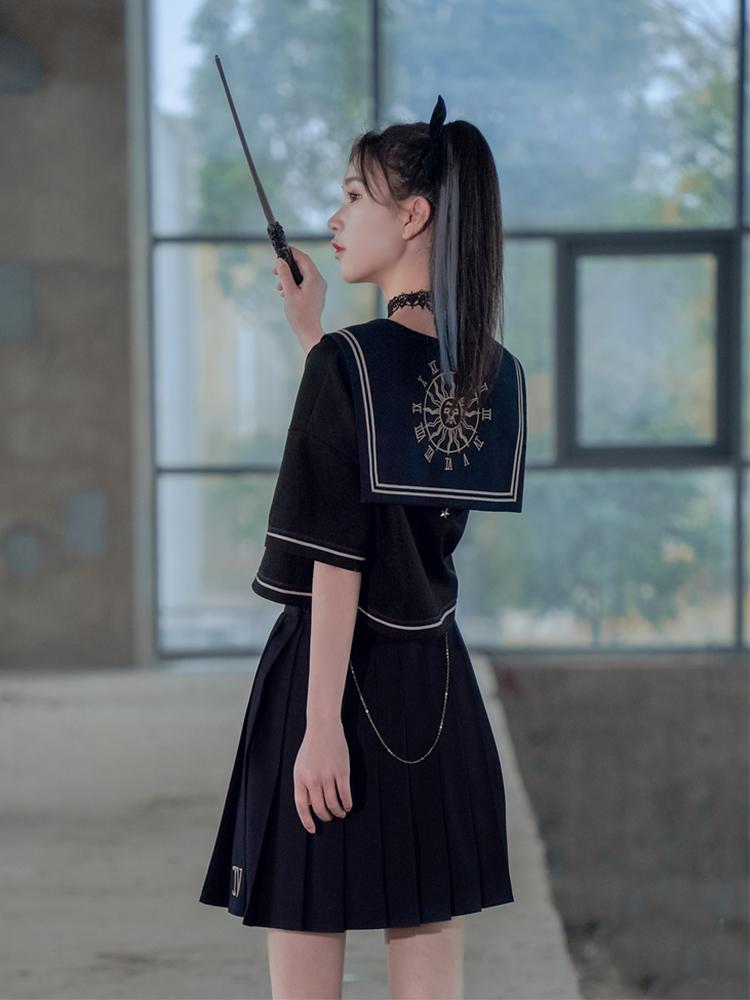 Planetary Hours Sailor Blouse, Camisole & Skirt-ntbhshop