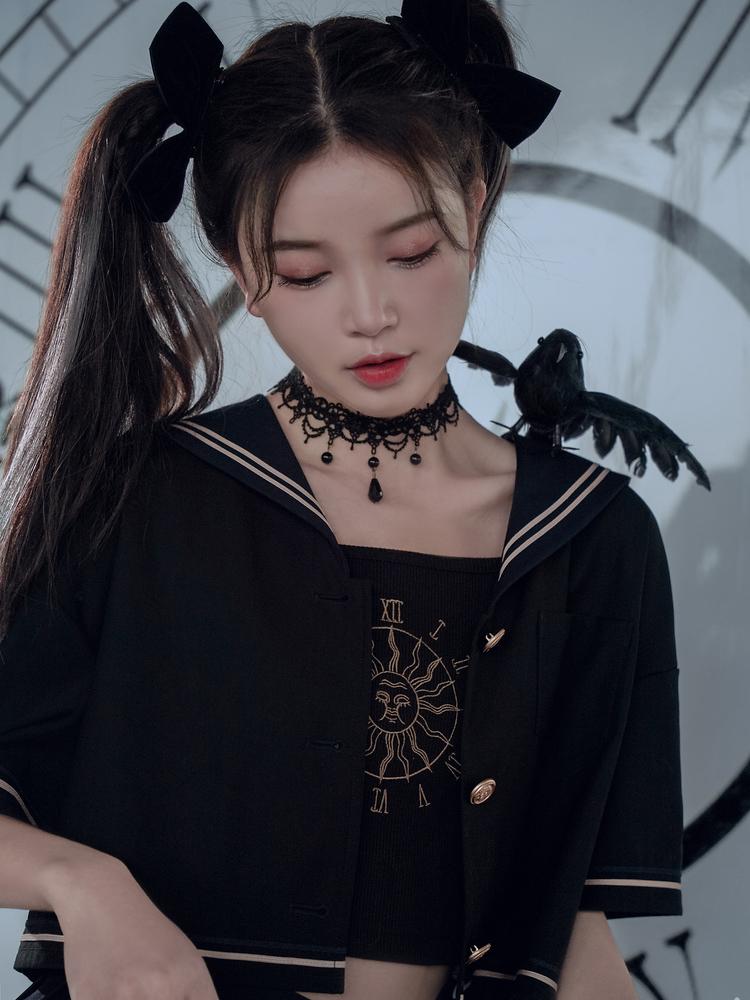 Planetary Hours Sailor Blouse, Camisole & Skirt-ntbhshop