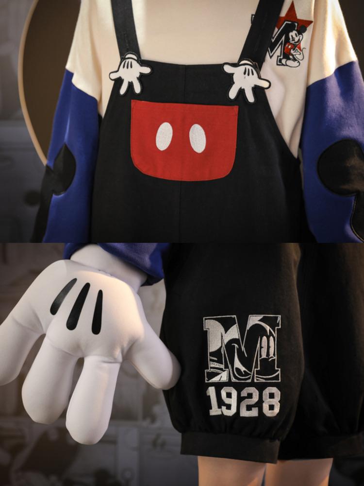 Mickey Mouse Sweatshirt & Overall Shorts-ntbhshop