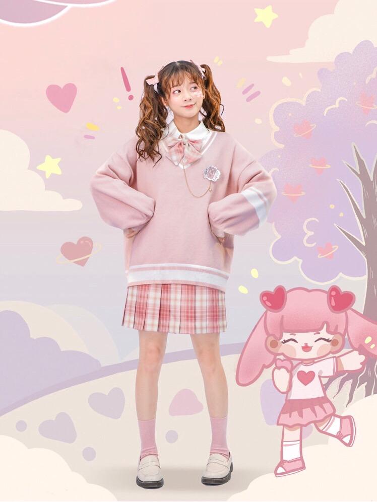 Peach Princess JK Uniform Skirts-ntbhshop