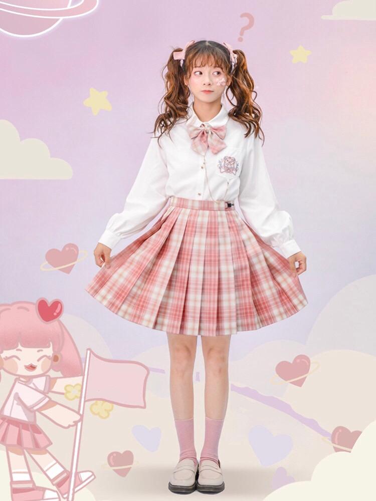 Peach Princess JK Uniform Skirts-ntbhshop