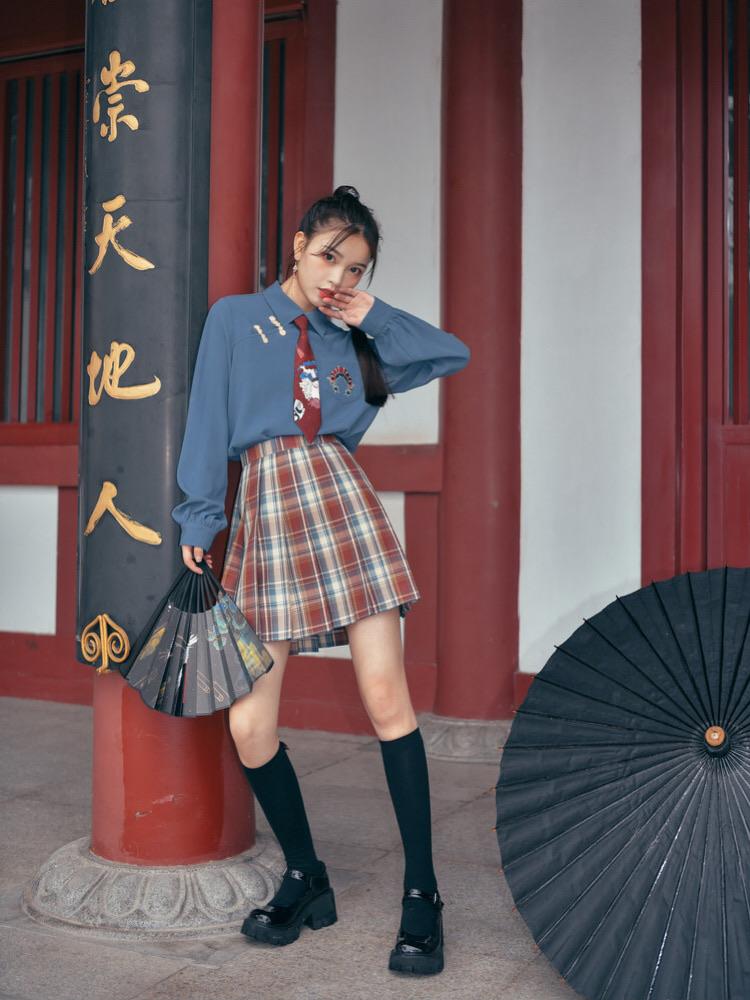 Peking Opera JK Uniform Skirts-ntbhshop