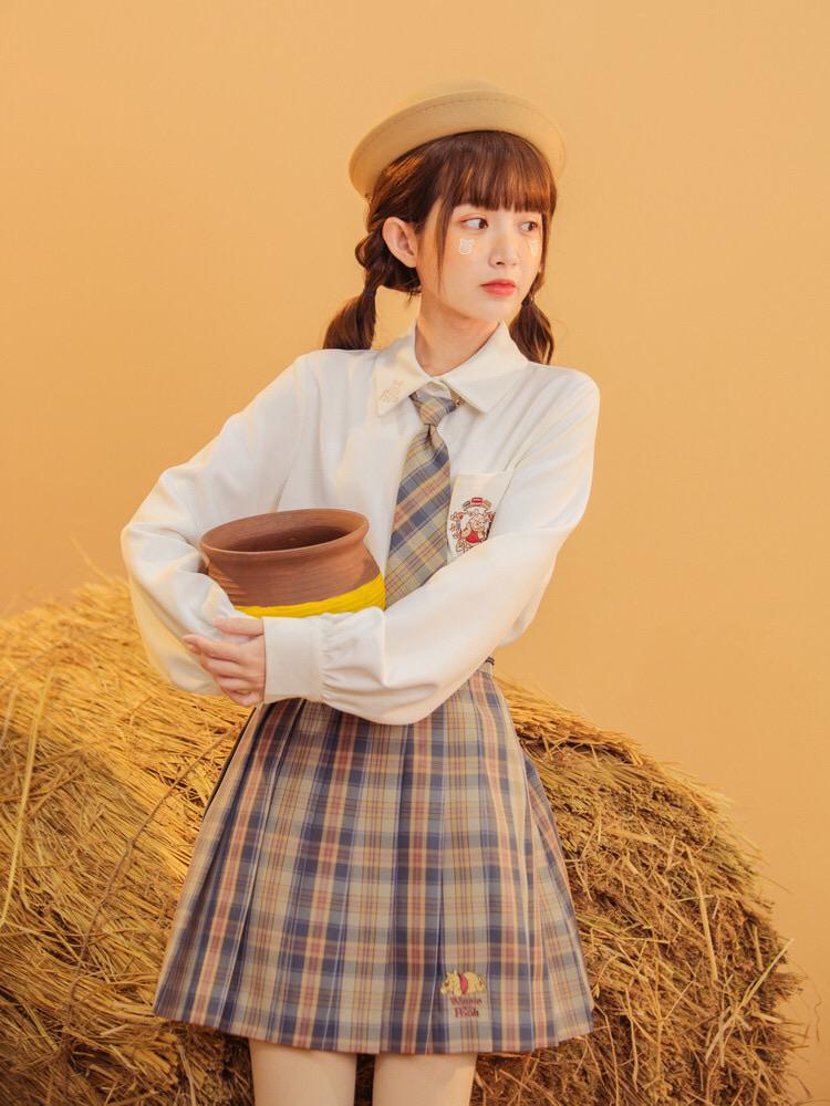 Pooh JK Uniform Skirts-Sets-ntbhshop