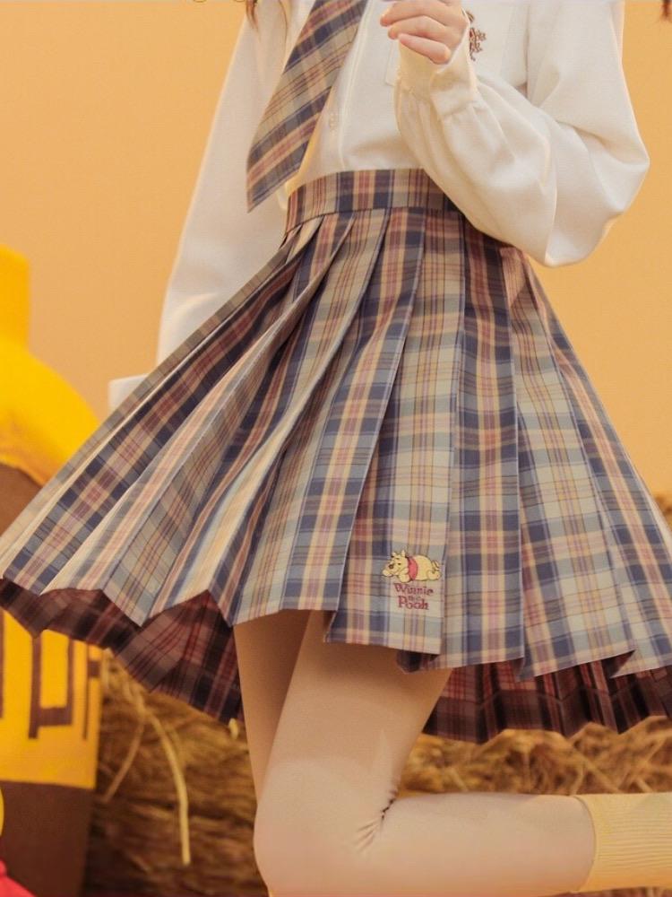 Pooh JK Uniform Skirts-Sets-ntbhshop
