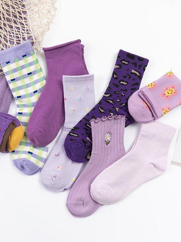 Purple Socks Set of 4-ntbhshop