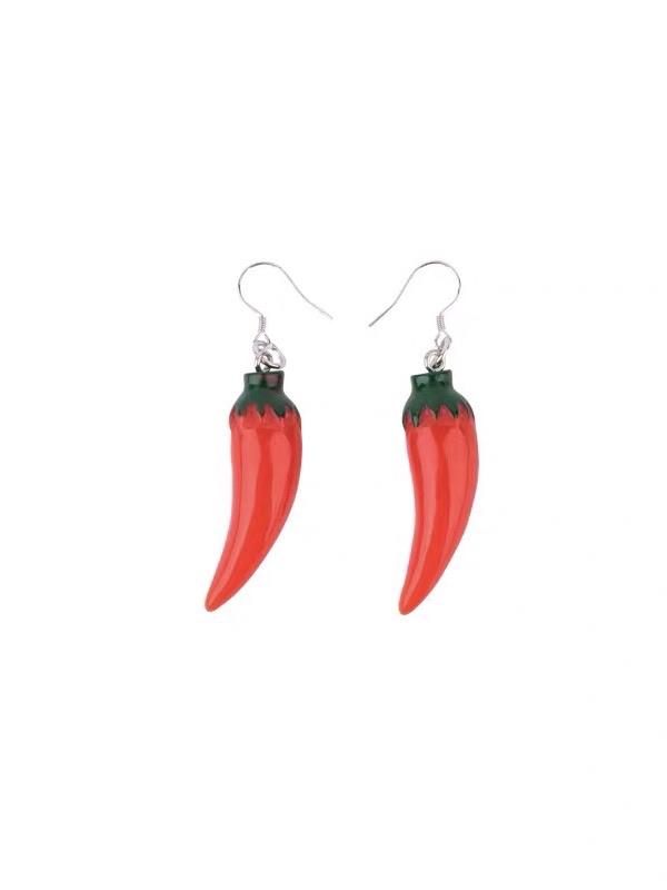 Spicy Pepper Resin Earrings-ntbhshop
