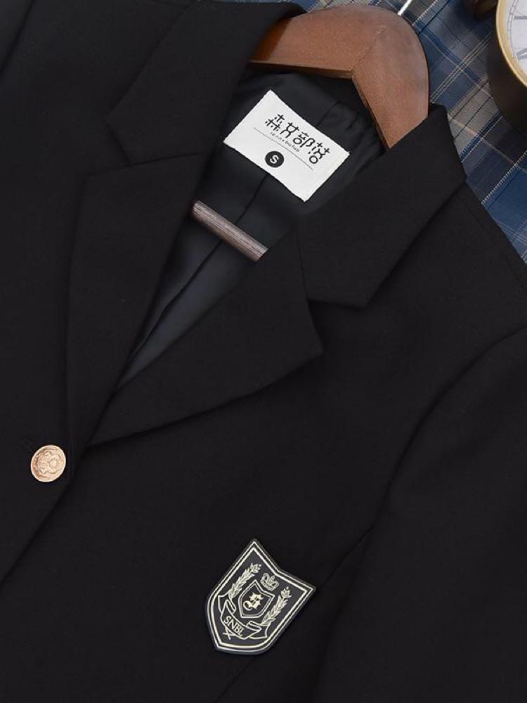 S-Class Three-Button JK Uniform Jackets with Badges-ntbhshop