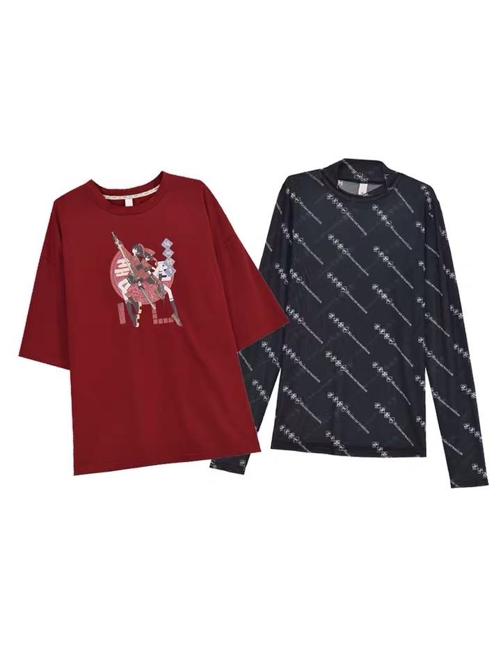 The Twin Mesh Tops & Tees-ntbhshop