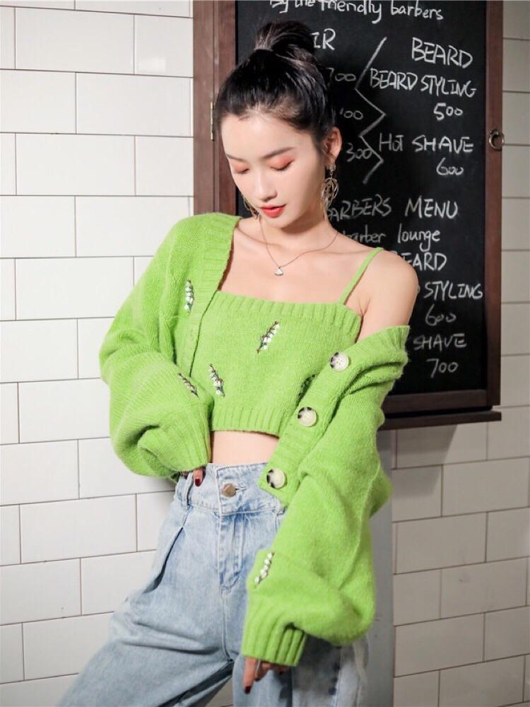 Winter Flower Cami & Sweater-ntbhshop