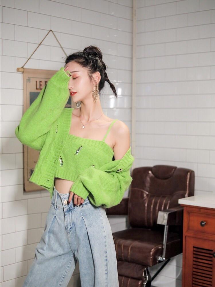 Winter Flower Cami & Sweater-ntbhshop