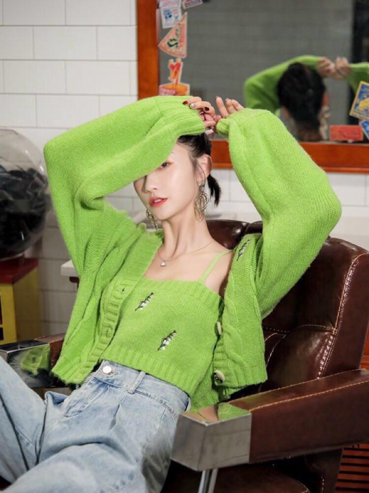 Winter Flower Cami & Sweater-ntbhshop